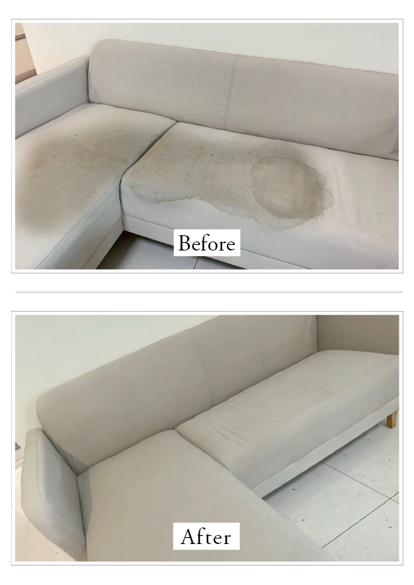 台南 定期居家清潔|沙發 前後對比—沙發清潔