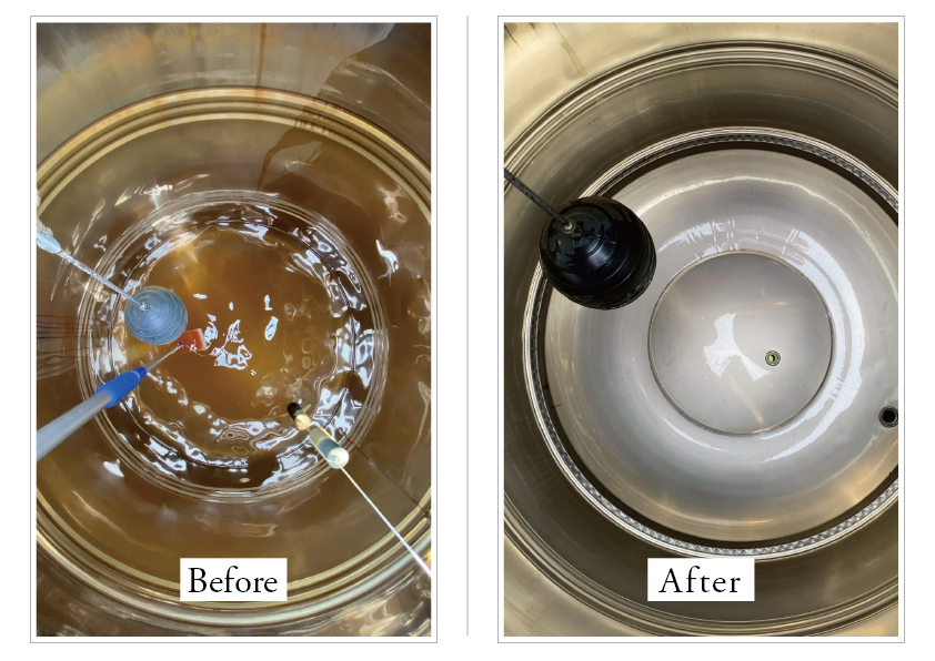 台南 水塔清洗｜水質淨化 前後對比